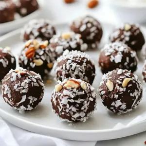 To make these no-bake brownie bites, gather these simple and healthy ingredients: - 1 cup almond flour - 1/2 cup unsweetened cocoa powder - 1/2 cup pure maple syrup - 1/4 cup nut butter (choose from almond or peanut butter) - 1/4 cup dairy-free dark chocolate chips (optional) - 1 teaspoon pure vanilla extract - A pinch of fine sea salt - Optional toppings: finely chopped nuts, shredded coconut, or cacao nibs Each ingredient serves a purpose. Almond flour gives a nice base. Cocoa powder adds rich chocolate flavor. Maple syrup sweetens without refined sugar. Nut butter adds creaminess and protein. Dark chocolate chips enhance indulgence. Feel free to customize this recipe. You can switch nut butter for your favorite. If you want more crunch, add nuts or coconut. Each bite can be a new treat based on your choice. These ingredients combine to create a tasty, healthy snack. You&rsquo;ll enjoy making and eating these bites. {{ingredient_image_2}} Making no-bake brownie bites is quick and easy. You need about 10 minutes to prep. Gather all your ingredients first. This helps keep things organized. Start by mixing almond flour and cocoa powder. Add them to a medium bowl. Use a whisk to break up any lumps. This gives you a smooth base. Next, pour in the maple syrup and nut butter. Don&rsquo;t forget the vanilla extract and a pinch of sea salt. Mix everything well until it looks like dough. If you want a bit of indulgence, fold in the dark chocolate chips. This adds bites of chocolate to your treats. Now it&rsquo;s time to shape the brownie bites. Use damp hands to help prevent sticking. Take about a tablespoon of dough and roll it into a ball. Aim for 1 inch in size. This keeps them consistent. If you want more texture, roll the bites in nuts or coconut. It adds a great crunch and flavor. Place the formed bites on a parchment-lined tray. Leave space between them. This helps them keep their shape. For the best results, refrigerate the bites for at least 30 minutes. This helps them firm up nicely. Enjoy your tasty, healthy treats! To get the best texture for your brownie bites, mix well. Start by whisking almond flour and cocoa powder together. This step helps prevent lumps. When you add the wet ingredients, ensure they blend smoothly. The dough should feel thick and slightly sticky. If it's too dry, add a little more maple syrup or nut butter. This will make it easier to form the bites. You can customize your brownie bites in many ways. Try using different nut butters, like cashew or sunflower butter, for unique flavors. You can also add in flavors with extracts, such as almond or orange. For a crunch, fold in chopped nuts or seeds. If you love chocolate, use more chocolate chips. Roll the bites in toppings like shredded coconut or cacao nibs for extra style and taste. For a fun presentation, use mini paper cups for serving. This adds a nice touch to your table. Drizzling melted dark chocolate over the bites can make them look fancy. You can also arrange the bites on a platter with fresh fruit. This adds color and freshness, making your dessert even more appealing. Pro Tips Use Fresh Ingredients: Ensure your nut butter and maple syrup are fresh for the best flavor and texture in your brownie bites. Chill for Better Texture: Refrigerating the brownie bites not only helps them set but also enhances their rich, fudgy texture. Experiment with Flavors: Feel free to add spices like cinnamon or a pinch of sea salt to elevate the taste of your brownie bites. Storage Tips: Store leftover brownie bites in an airtight container in the fridge for up to a week for a quick and healthy snack. {{image_4}} You can change up the flavor of your No-Bake Brownie Bites easily. One way is by adding different nut butters. You could try cashew butter or sunflower seed butter. Each nut butter brings a unique taste. It is fun to experiment! Another great option is using flavored extracts. Besides vanilla, consider using almond or peppermint extracts. Just a few drops can add amazing depth to your bites. It&rsquo;s all about finding flavors you love. If you need gluten-free options, this recipe is already a winner! Almond flour is naturally gluten-free. You can enjoy these bites without worry. For vegan adaptations, use maple syrup and dairy-free chocolate chips. This makes your brownie bites plant-based. You still get that rich taste without any animal products. Enjoy guilt-free treats that fit your needs! To keep your no-bake brownie bites fresh, store them in an airtight container. A glass jar or a plastic container works well. Place parchment paper between layers if you stack them. This helps prevent sticking. Always keep them in the fridge. They stay soft and tasty this way. You can freeze these brownie bites for later. First, place them on a tray in a single layer. Freeze for about an hour until firm. Then, move them to a freezer-safe bag or container. Label it with the date. This helps you track how long they&rsquo;ve been frozen. These brownie bites last in the fridge for about one week. They remain fresh and delicious during this time. If frozen, they can last for up to three months. Just thaw them in the fridge before enjoying. This makes them a great treat to have on hand! Yes, you can try different flours. Coconut flour or oat flour work well. Just remember, each flour absorbs liquid differently. You may need to adjust the amount of syrup or nut butter. Start with small amounts and check the dough. You want it thick but not dry. If you want more sweetness, add more maple syrup. You can also mix in a bit of honey or agave syrup. Another option is to use a sweetener like stevia or monk fruit. Just remember to taste the dough as you go. You can always add more! This recipe is already gluten-free thanks to almond flour. If you use certified gluten-free chocolate chips, you keep them safe for those with gluten issues. Always check labels to ensure there are no hidden gluten ingredients. - Other common questions about No-Bake Brownie Bites include storage options, variations, and tips for making them more decadent. Feel free to experiment with ingredients to find your perfect bite! You learned how to make tasty no-bake brownie bites using simple ingredients. We covered each step, from mixing the base to forming bites. I shared tips for texture and variations to fit diets. You can store them well and enjoy for weeks. Try adding your twist and share them with friends. These brownie bites are fun, easy, and delicious. Enjoy the treats you create with this guide!